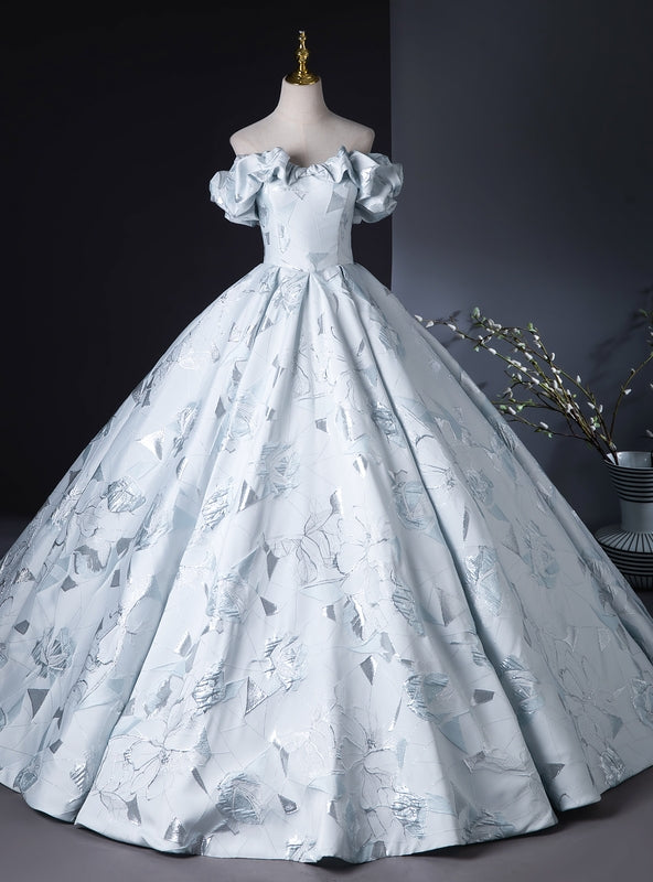 Ball Gown Off the Shoulder Embroidery Quinceanera Dress