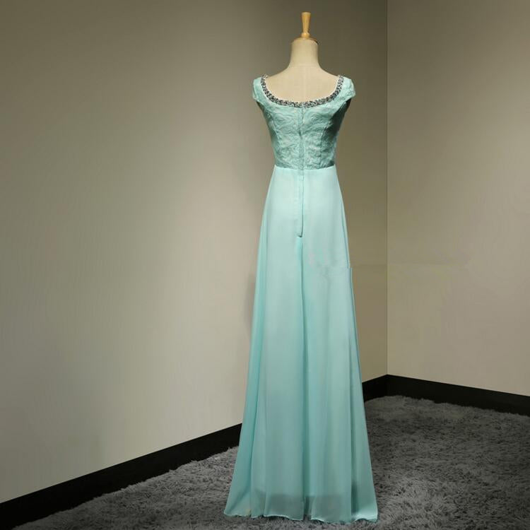 Beaded Bridesmaid Dresses Long Chiffon