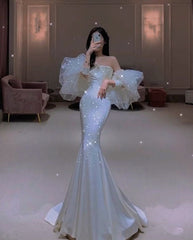 Mermaid Long Prom Dress Charming Evening Dress