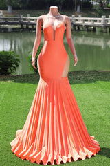 Black Prom Dresses Sexy Mermaid Women Evening Dress Sleeveless Open Back