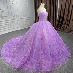 Quinceanera Dress Sparkly Beading Appliques Evening Party Dress Strapless Sweetheart Ball Gown