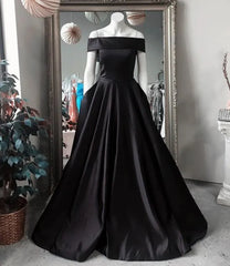 Simple Off The Shoulder Long Ball Gowns Prom Dresses