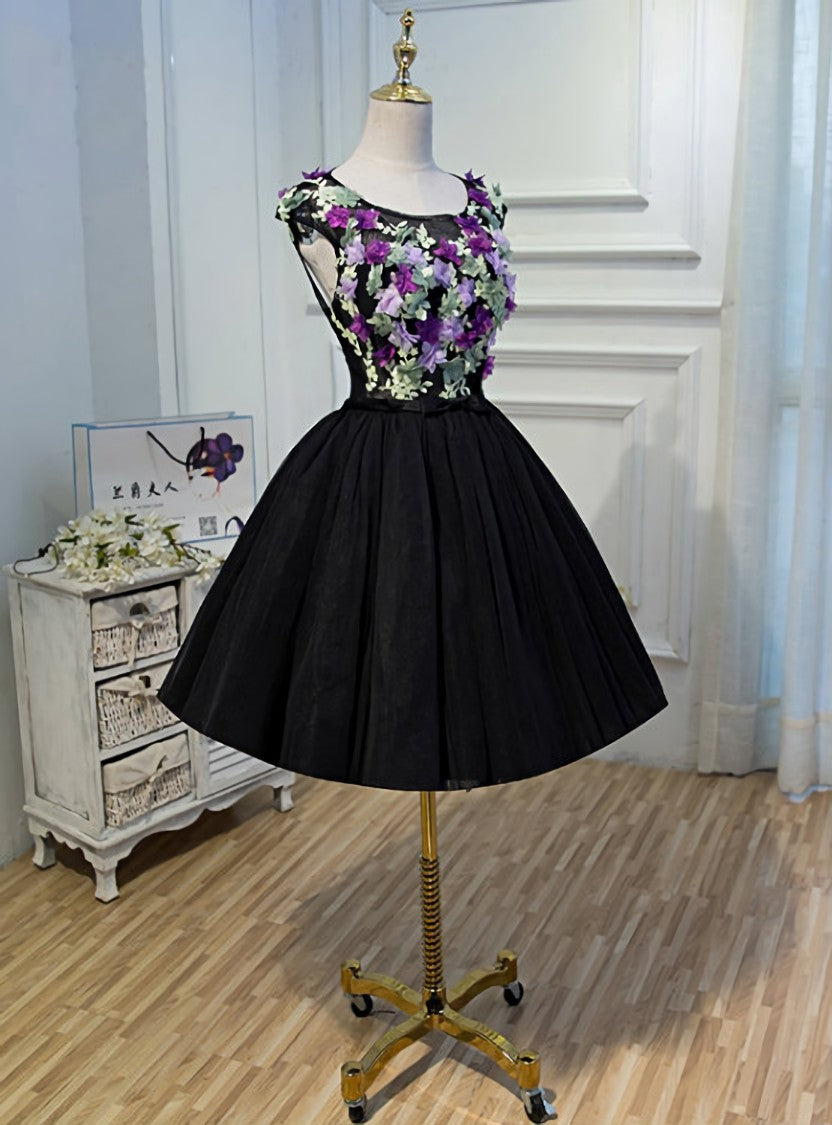 Short Homecoming Dress Tulle Homecoming Dress Open-Back