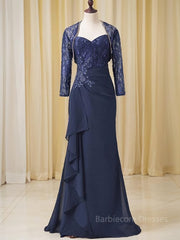 A-line/Princess Sweetheart Floor-Length Chiffon Mother of the Bride Dresses With Embroidery