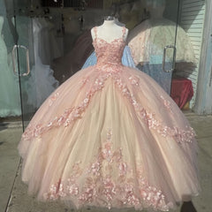 Ball Gown Sweet 16 Dress Princess Quinceanera Dresses Lace Appliques Sweet 15 Party Prom Ball Gowns