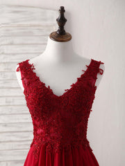 Burgundy Chiffon Lace Short Prom Dress Burgundy Homecoming Dress