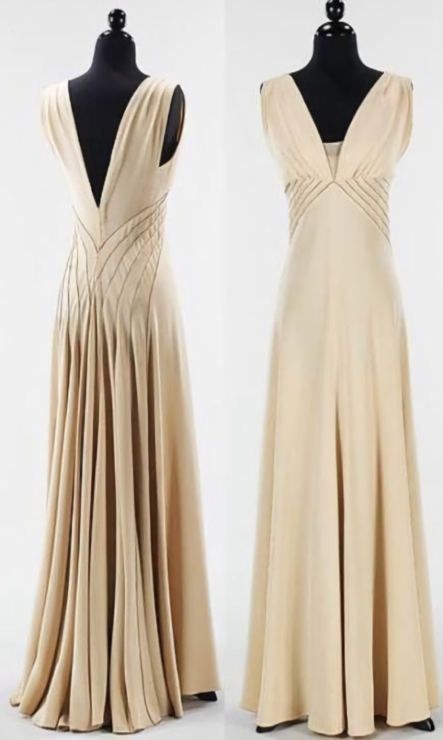 V Neck Sleeveless Party Dress, Long Prom Dress