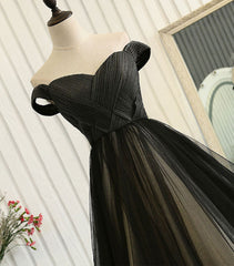 Custom Made  Tulle  Off Shoulder Long Prom Dress, Evening Dress