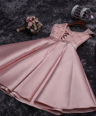 Cute Lace Sequins Short Prom Dress, Homecoming Dress