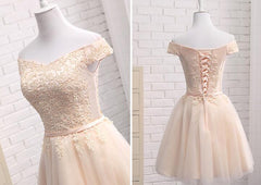 Lovely Tulle Cap Sleeves Party Dresses, Bridesmaid Dress for Sale