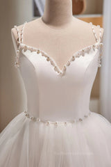 Short V Neck White Prom Dresses, Short V Neck White Formal Homecoming Dresses