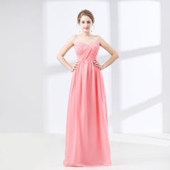 Sweetheart Chiffon A Line Bridesmaids Dresses